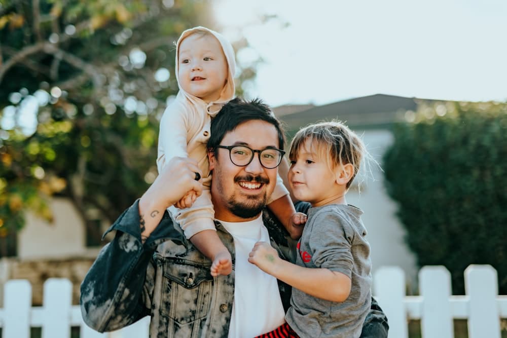 família / cliente sorrindo